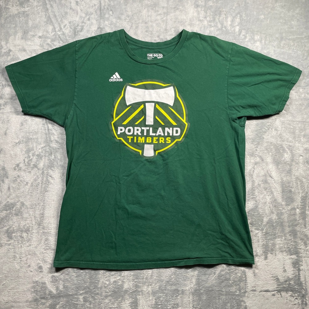 Adidas Portland Timbers Soccer T Shirt Mens XL Green The Go To Tee